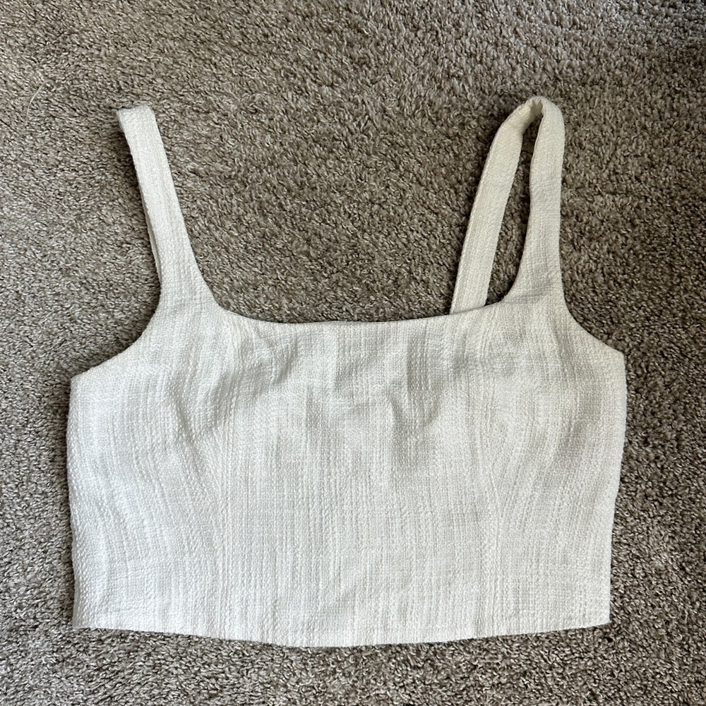 Abercrombie & Fitch Cream Tank Top